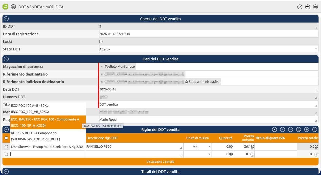 Interfaccia CyCalc: Aperto e connesso